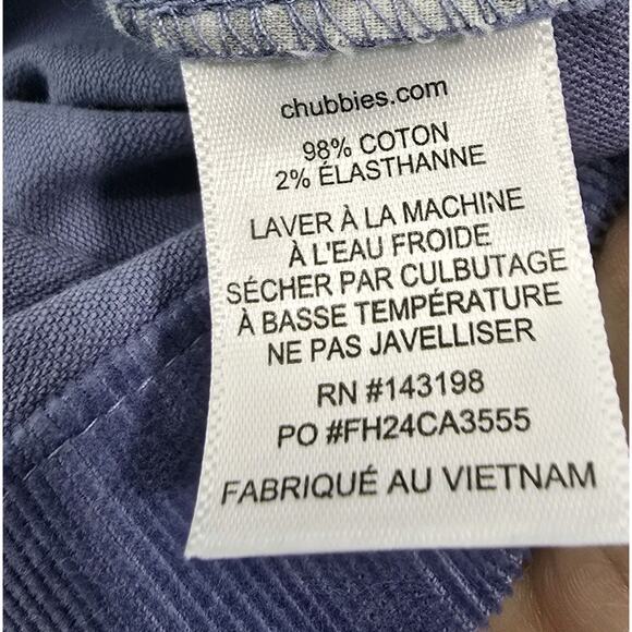 Chubbies Jacket Mens XL Light Blue Corduroy Shirt Jacket Keeper Collared Stretch - Picture 11 of 12